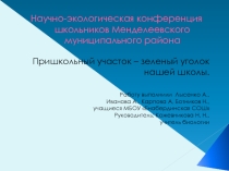 Учебно- опытный участок Енабердинской СОШ