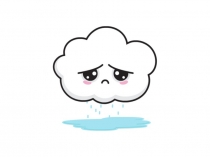 Презентация облаку грустно, если мы выполним все задание то оно перестанет плакать