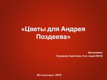 Презентация по теме Творчестао А.Г. Поздеева