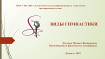 Презентация по физической культуре на тему Виды гимнастики