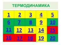 Фронтальный опрос по теме: Термодинамика.