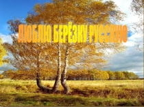 Презентация: Люблю Березку русскую