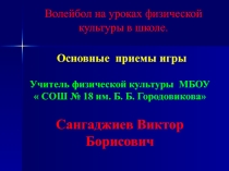 Волейбол в школе
