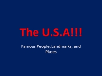 Презентация USA 7th Form
