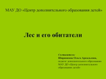 Лес и его обитатели