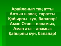 Урок№ Презентация Наурыз мерекесі