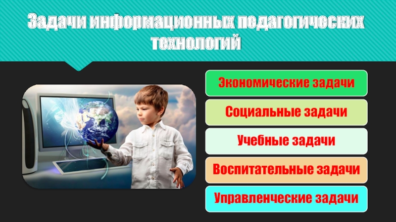 Информационные педагогические технологии в современном образовании Задачи информационных педагогических технологий Задачи информационных педагогических технологий