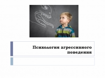 Презентация по теме Психология агрессивного поведения