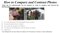 How to Compare and Contrast the Two Pictures