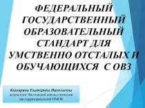 Презентация ФГОС НОО ОВЗ