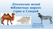 Лексико-грамматического строя речи в старшей группе по теме: Животные Севера и жарких стран.