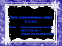 Презентации к уроку окружающий мир на тему Неживая природа зимой (2 класс)