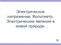 Электрическое напряжение