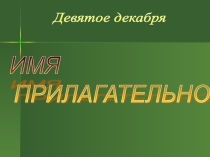 Презентация по русскому языку на тему Прилагательное