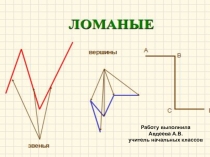 Презентация по математике Ломаная линия 2 класс