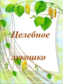 Консультация для родителей Целебное лукошко