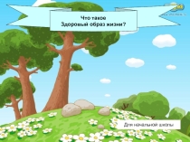 Презентация по физической культуре Что такое здоровый образ жизни? (Начальная школа)