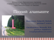 Поэзий аланыште