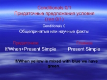 Презентация Придаточные предложения условия