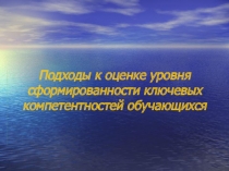 Подходы к оценке уровня сформированности ключевых компетентностей обучающихся