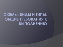 Презентация по черчению на тему Схемы. Виды и типы. Общие требования к выполнению