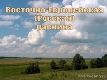 Презентация к уроку географии на тему Восточно -Европейская равнина