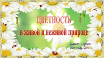 Презентация технология Цветность в живой и неживой природе