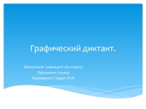 Презентация по математике на темуГрафический диктант(рациональные числа)