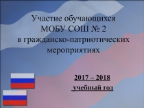 Презентация по воспитательной работе Патриотические мероприятия