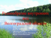 Разнообразие внутренних вод Волгоградской области