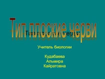 Презентация Тип Плоские черви