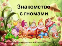 Знакомство с гномами