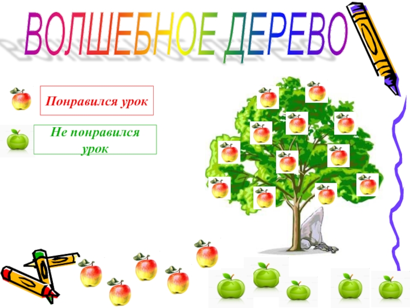 Презентация по математике 2 класс ВОЛШЕБНОЕ ДЕРЕВОПонравился урокНе понравился урок ВОЛШЕБНОЕ ДЕРЕВОПонравился урокНе понравился урок