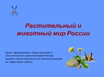 Презентация по географии на тему Растительный и животный мир России