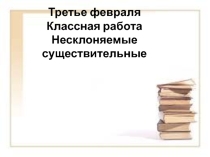 Презентация по русскому языку на тему Несклоняемые существительные