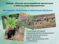 Викторина по теме Растения и животные Хакасии