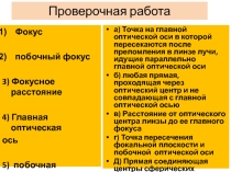 Презентация по физике Построение изображений при помощи линзы