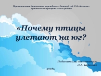 Презентация по ознакомлению с окружающим миром для детей старшего дошкольного возраста Птицы улетают на юг