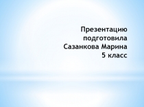 Презентация ученицы 6 класса на классный час