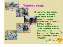 ПРЕЗЕНТАЦИЯ на тему Весна