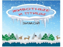 Презентация  Животные и птицы зимой