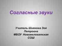 ПРезентация по русскому языку Согласные звуки 5 класс