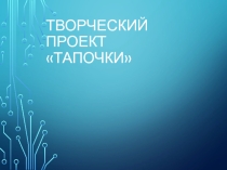 Презентация творческого проекта Тапочки.