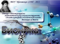 Презентация к уроку к уроку Бионика