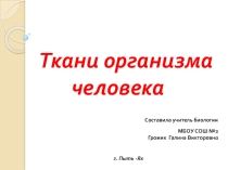 по биологии Ткани организма человека 8 класс