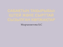 Презентация:Іштей және сырттай сызылған көпжақтар,(11 сынып)