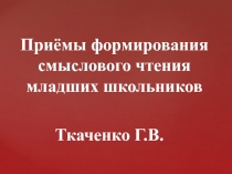 Презентация к мастер классу Осознанное чтение в начальной школе