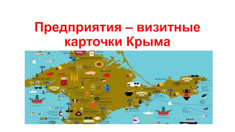 Презентация к уроку Крымоведения на тему: Предприятия и учреждения- Визитные карточки Крыма