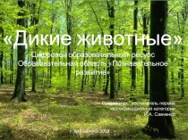 Дикие животные Цифровой образовательный ресурс Образовательная область Познавательное развитие