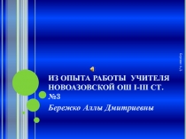 Презентация педагогического опыта учителя-словесника